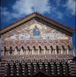 Christus in Majesteit, van de westgevel, 1203 (detail)